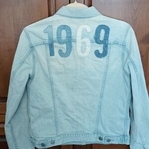 GAP 1969 Light Wash Denim Jacket Size S Boho Retro